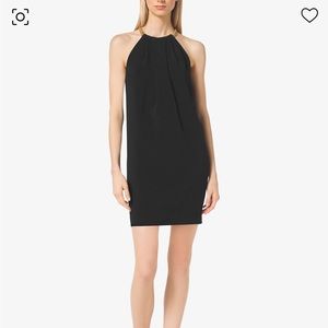 Chain-Neck Halter Dress | Little Black Dress